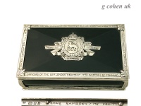 Sterling Silver Cigar Box Omar Ramsden 1926